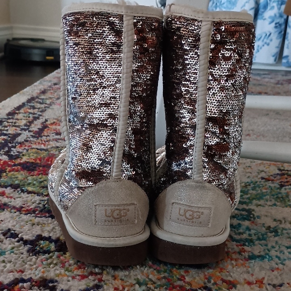 UGG Brown Sequin Winter Boots - image 2